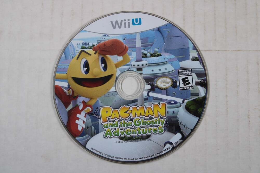Pac-Man and the Ghostly Adventures (Nintendo Wii U, 2013) Disc only, authentic